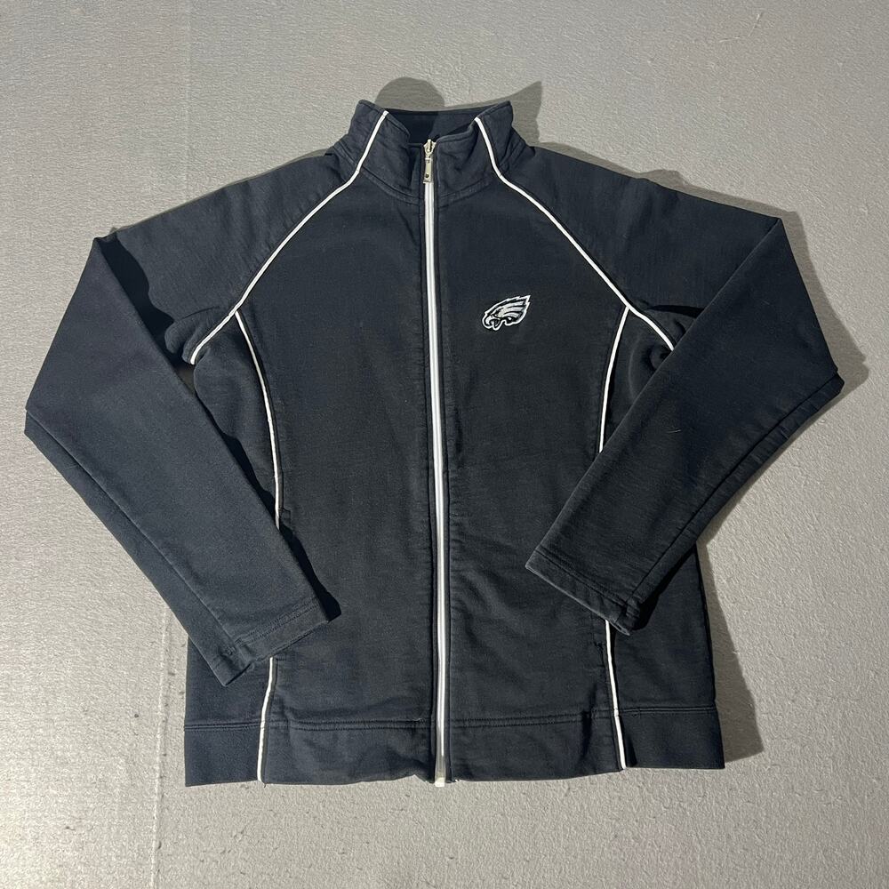 Philadelphia Eagles NFL Women’s Full Zip Track Jacket M Black